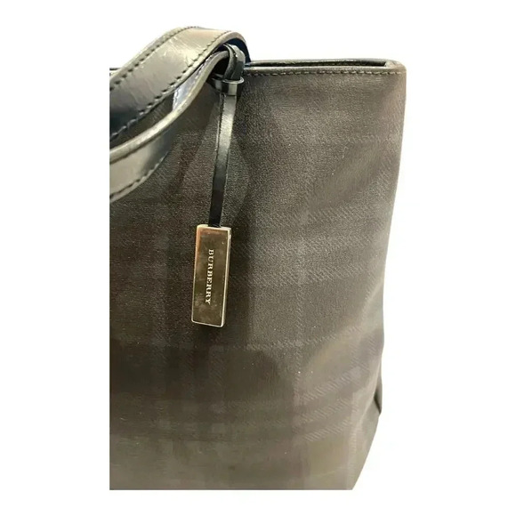 Burberry Black Nova Check Authentic VINTAGE Shoulder Handbag Purse EUC - Picture 10 of 10